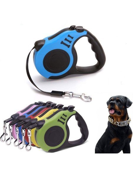 Correa Retráctil Estampada para mascotas 4.5mts Perros Max 18kg
