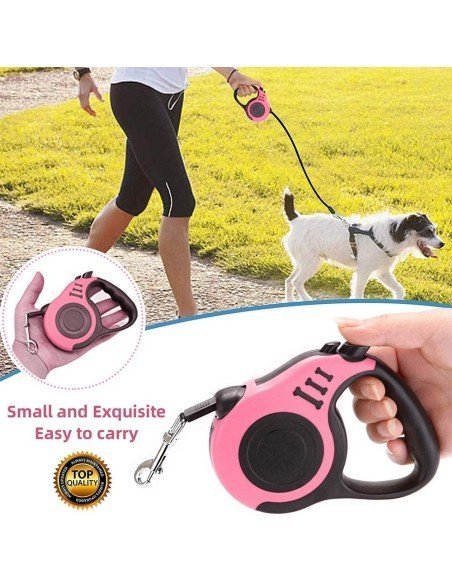 Correa Retráctil Estampada para mascotas 4.5mts Perros Max 18kg Correa Retráctil Estampada para mascotas 4.5mts Perros Max 18kg