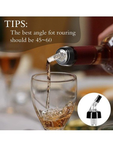 Setx2 Tapas Dosificadores Dispensador Automáticos De Licor Vertedor 45mL