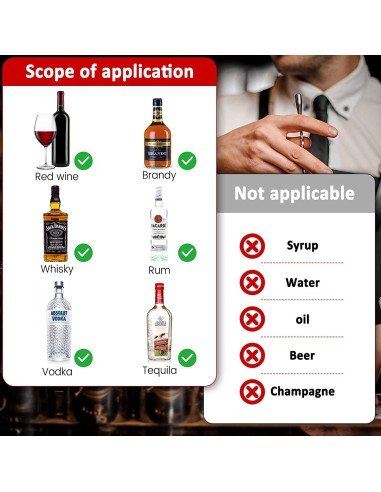 Setx2 Tapas Dosificadores Dispensador Automáticos De Licor Vertedor 45mL