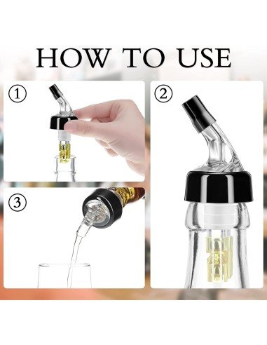 Setx2 Tapas Dosificadores Dispensador Automáticos De Licor Vertedor 45mL