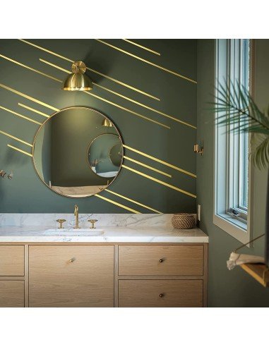 ⭐ Kit x6 Cinta adhesiva metalizada decorativa 12mm x 5mts