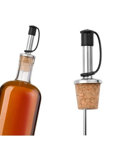 Setx2 Tapas Boquilla Corcho Dispensador Verter Licor Aceite