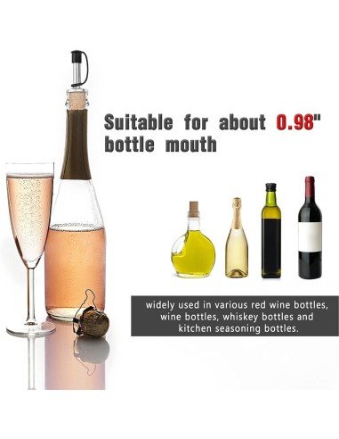 Setx2 Tapas Boquilla Corcho Dispensador Verter Licor Aceite