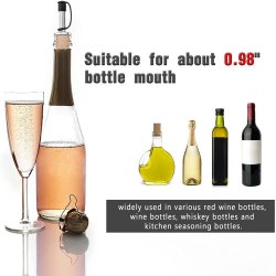 Setx2 Tapas Boquilla Corcho Dispensador Verter Licor Aceite