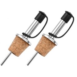 Setx2 Tapas Boquilla Corcho Dispensador Verter Licor Aceite
