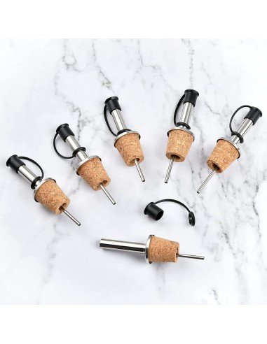 Setx2 Tapas Boquilla Corcho Dispensador Verter Licor Aceite