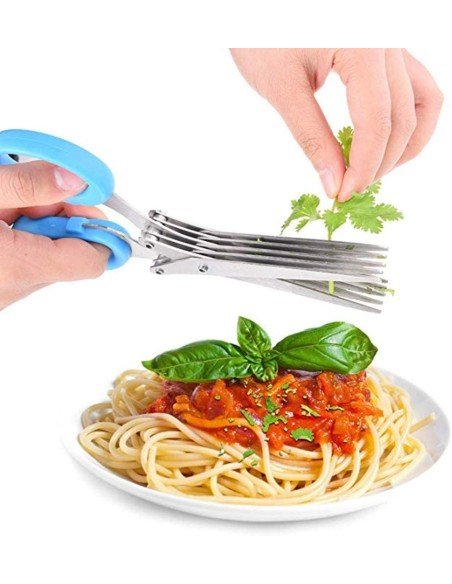 ⭐ Tijeras Corta verduras 5hojas hierbas vegetales ⭐ Tijeras Corta verduras 5hojas hierbas vegetales