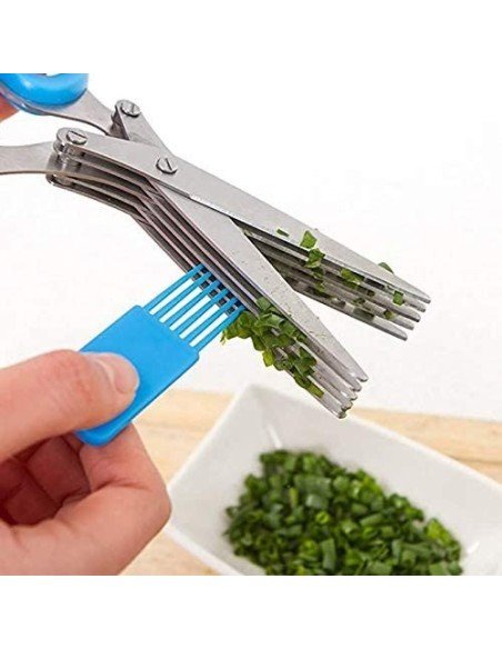 ⭐ Tijeras Corta verduras 5hojas hierbas vegetales ⭐ Tijeras Corta verduras 5hojas hierbas vegetales