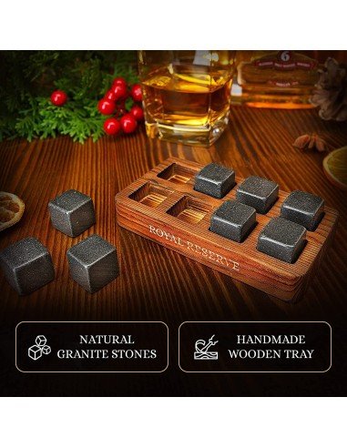⭐ Setx8 Cubos Hielo Roca Térmica Enfriar Whiskey Ice Stones