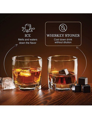 ⭐ Setx8 Cubos Hielo Roca Térmica Enfriar Whiskey Ice Stones