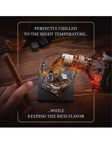 ⭐ Setx8 Cubos Hielo Roca Térmica Enfriar Whiskey Ice Stones