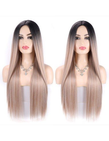 Peluca Cosplay Liso 70cm Kanekalon Balayage Corte Recto