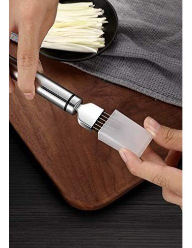 ⭐ Cortador Metálico de Cebolla tirillas perfectas en un solo corte