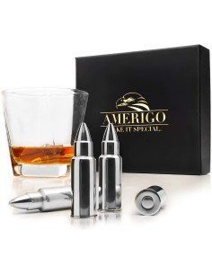 Setx6 Balas Hielo enfriar Whiskey Ice Rocks en Acero Inoxidable