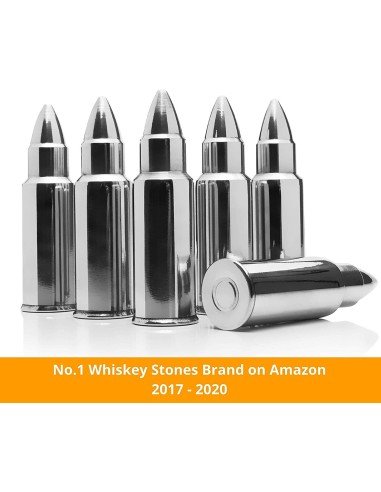 ⭐ Setx6 Balas Hielo enfriar Whiskey Ice Rocks en Acero Inoxidable