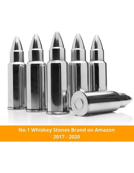 ⭐ Setx6 Balas Hielo enfriar Whiskey Ice Rocks en Acero Inoxidable ⭐ Setx6 Balas Hielo enfriar Whiskey Ice Rocks en Acero Inoxidable
