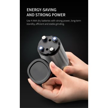 ⭐ Pimentero Molino Eléctrico Acero Inoxidable Salero Molinillo Ajustable