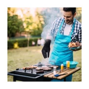 ⭐ Guantes BBQ Hornear Silicona Termo Resistente Calor