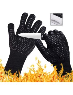 Guantes Cocina Barbacoa Parrilla Anti Quemadas Horno 800°C
