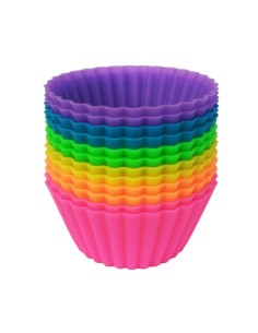 Set x 6 Moldes de silicona para cupcakes Muffin Magdalenas 2