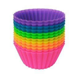 Set x 6 Moldes de silicona para cupcakes Muffin Magdalenas