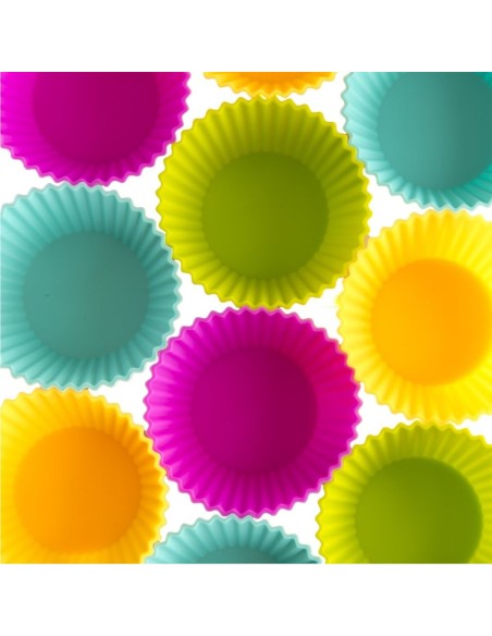 Set x 6 Moldes de silicona para cupcakes Muffin Magdalenas Set x 6 Moldes de silicona para cupcakes Muffin Magdalenas