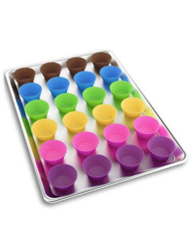 Set x 6 Moldes de silicona para cupcakes Muffin Magdalenas