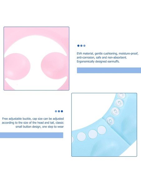 ✨ Gorro Visera de Ducha Cat diseño Gato Baño Bebé Niño ✨ Gorro Visera de Ducha Cat diseño Gato Baño Bebé Niño