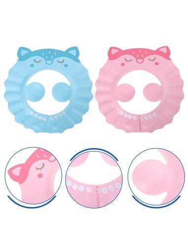 ✨ Gorro Visera de Ducha Cat diseño Gato Baño Bebé Niño