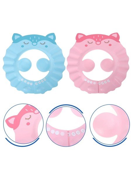 ✨ Gorro Visera de Ducha Cat diseño Gato Baño Bebé Niño ✨ Gorro Visera de Ducha Cat diseño Gato Baño Bebé Niño