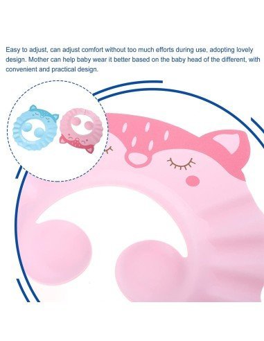 ✨ Gorro Visera de Ducha Cat diseño Gato Baño Bebé Niño