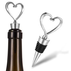 ⭐ Setx2 Tapa Corazón Bar Botella Licor Hermética Reutilizable Bartender