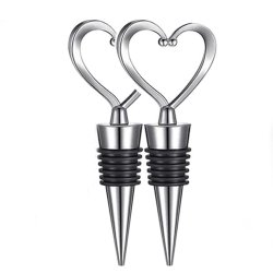 ⭐ Setx2 Tapa Corazón Bar Botella Licor Hermética Reutilizable Bartender