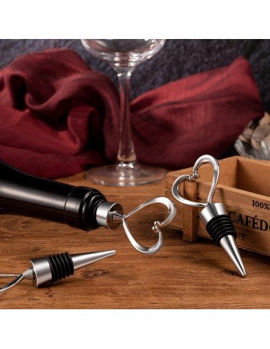 ⭐ Setx2 Tapa Corazón Bar Botella Licor Hermética Reutilizable Bartender