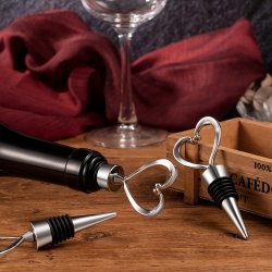 ⭐ Setx2 Tapa Corazón Bar Botella Licor Hermética Reutilizable Bartender