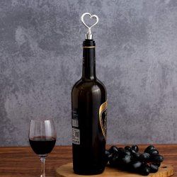 ⭐ Setx2 Tapa Corazón Bar Botella Licor Hermética Reutilizable Bartender