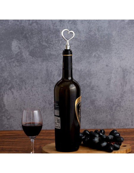 ⭐ Setx2 Tapa Corazón Bar Botella Licor Hermética Reutilizable Bartender ⭐ Setx2 Tapa Corazón Bar Botella Licor Hermética Reutilizable Bartender