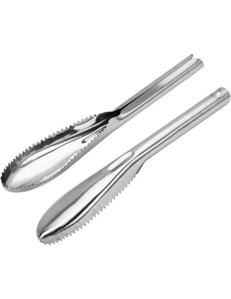 ⭐ Descamador De Pescado Pelador Escamas Acero Inox ⭐ Descamador De Pescado Pelador Escamas Acero Inox