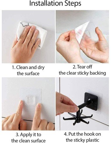 ⭐ Organizador Soporte a pared giratorio cocina baño Multiusos