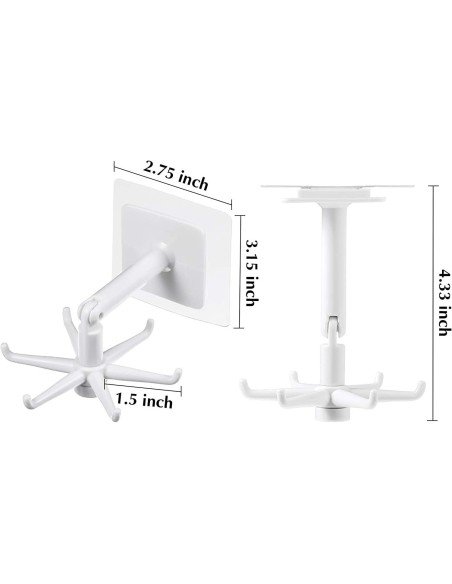 ⭐ Organizador Soporte a pared giratorio cocina baño Multiusos ⭐ Organizador Soporte a pared giratorio cocina baño Multiusos