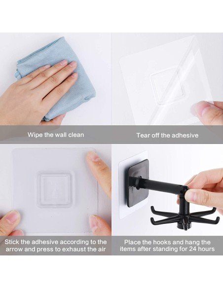 ⭐ Organizador Soporte a pared giratorio cocina baño Multiusos ⭐ Organizador Soporte a pared giratorio cocina baño Multiusos