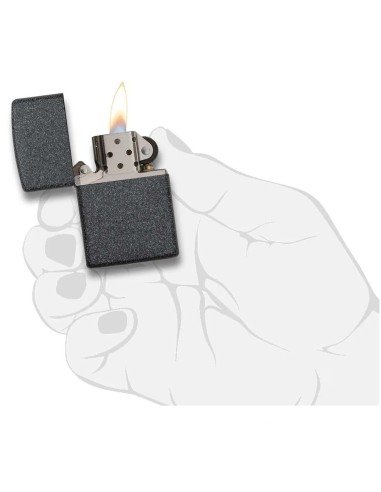 ⭐ Encendedor Zippo Colors Iron Stone - Gris Roca. Zippo 211