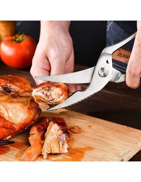 ⭐ Tijera Profesional de Corte Huesos Costillas Marinos Acero Inoxidable