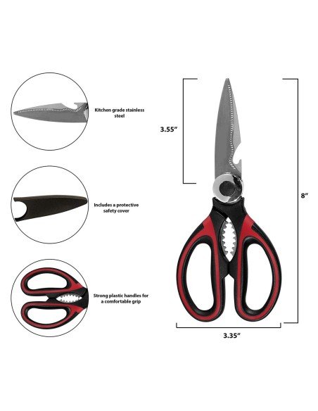 ⭐ Tijeras Cuchillo Cocina Acero Inoxidable Corta Huesos Verduras ⭐ Tijeras Cuchillo Cocina Acero Inoxidable Corta Huesos Verduras
