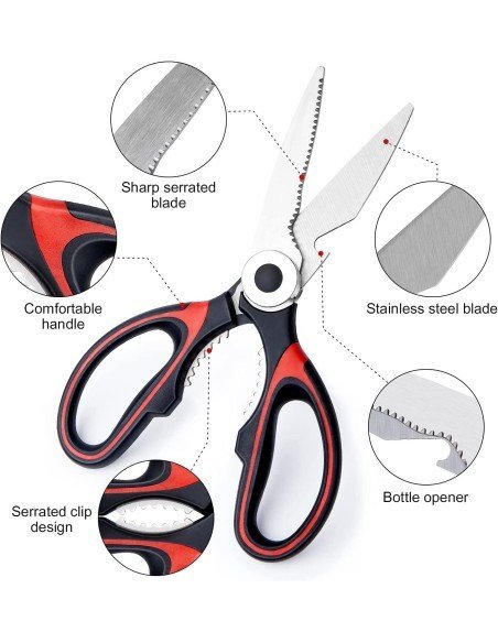 ⭐ Tijeras Cuchillo Cocina Acero Inoxidable Corta Huesos Verduras ⭐ Tijeras Cuchillo Cocina Acero Inoxidable Corta Huesos Verduras