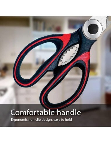 ⭐ Tijeras Cuchillo Cocina Acero Inoxidable Corta Huesos Verduras