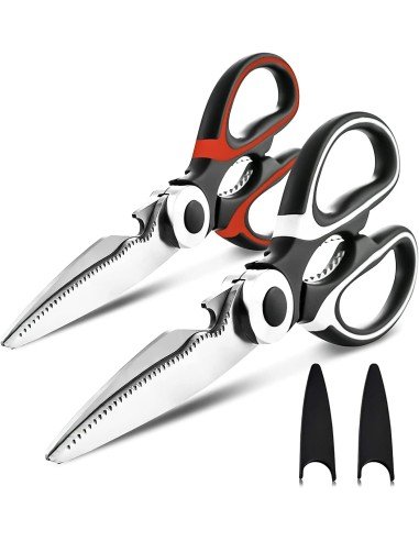 ⭐ Tijeras Cuchillo Cocina Acero Inoxidable Corta Huesos Verduras