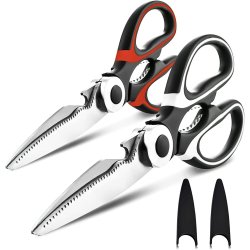 ⭐ Tijeras Cuchillo Cocina Acero Inoxidable Corta Huesos Verduras