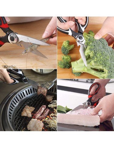 ⭐ Tijeras Cuchillo Cocina Acero Inoxidable Corta Huesos Verduras